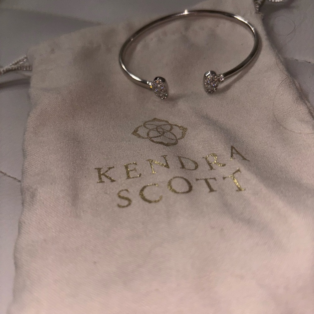 Kendra Scott Silver Cuff with Sparkling Accents